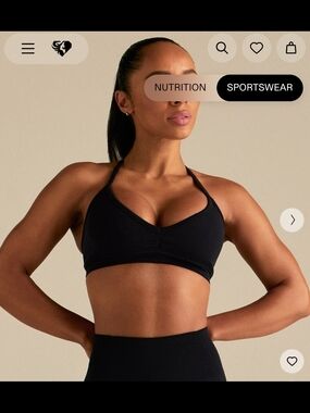 Women's Best Black Strappy Sports Bralette